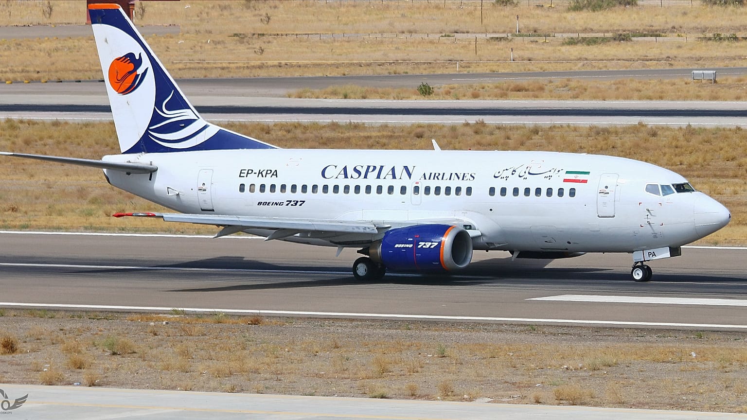 Caspian Airlines'a ait bir Boeing uçağı.