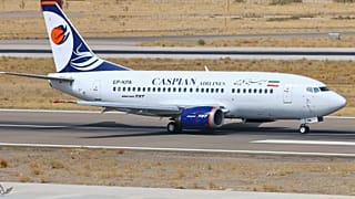 Caspian Airlines'a ait bir Boeing uçağı.