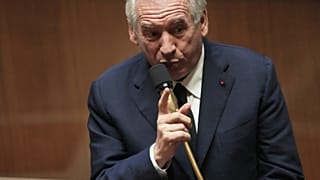 François Bayrou, chef du Modem, alors Premier ministre lors d'une allocution à l'Assemblée nationale, le 8 septembre 2025, à Paris.