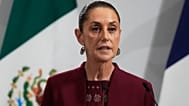 La presidenta de México, Claudia Sheinbaum, durante un acto el año pasado