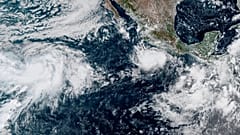 This photo provided by NOAA shows Hurricane Polo intensifying in the Pacific Ocean off the coast of Mexico, 21 September, 2026