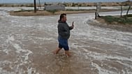 Puerto San Carlos: Behörden evakuieren Bevölkerung wegen Hurrikan Polo, Mexiko, 28.09.2026.