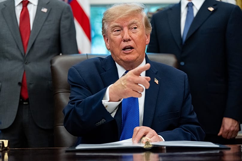 US President Donald Trump speaks in the Oval Office of the White House, 28 September, 2026