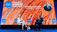 Florian Sengstschmid, CEO of the Azerbaijan Tourism Board, speaking at the Euronews Travel & Tourism Summit