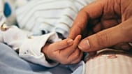 A person holding a baby's hand, 2 August, 2016