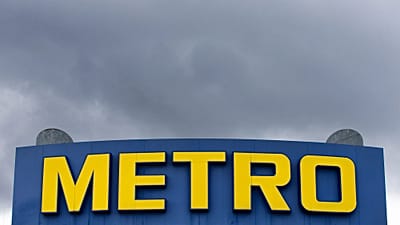 Photo d'archives - Le logo de Metro Cash&Carry, photographié à Düsseldorf, en Allemagne, le mercredi 30 mars 2016.