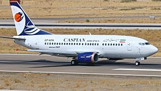 A Boeing aircraft operated by Caspian Airlines
