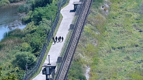 South Korean soldiers patrol along the barbed-wire fence near the border with North Korea in Paju, 29 September, 2026