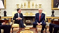 Mark Rutte and Donald Trump at the Oval Office