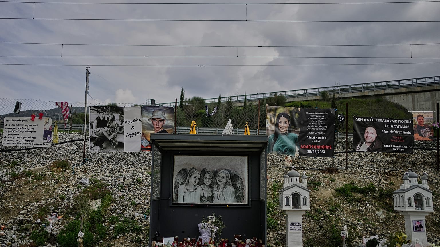 Το σημείο της τραγωδίας στα Τέμπη