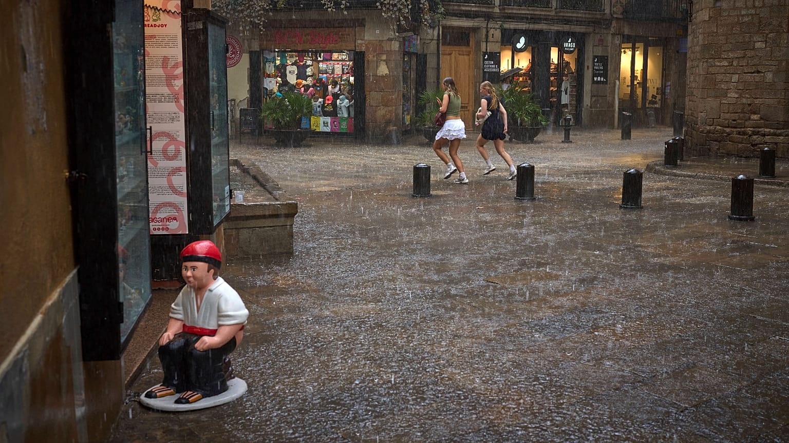 Foto de archivo de la lluvia torrencial que cayó en la Diada de Cataluña en 2025