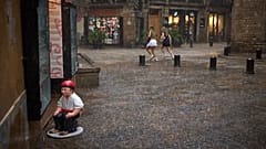 Foto de archivo de la lluvia torrencial que cayó en la Diada de Cataluña en 2025