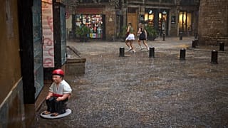 Foto de archivo de la lluvia torrencial que cayó en la Diada de Cataluña en 2025