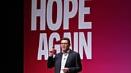 Britain's Prime Minister Andy Burnham delivers his Leader's Speech during the Labour Party Conference in Liverpool, England, Tuesday, Sept. 29, 2026.