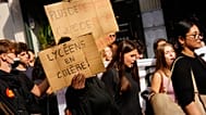 Des élèves participent à une manifestation, à Paris, mardi 29 septembre 2026.