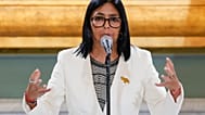 Delcy Rodríguez, durante un evento