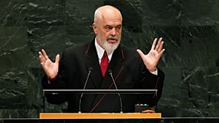 Edi Rama albán miniszterelnök volt az Euronews által szervezett Idegenforgalmi és utazási csúcs egyik vendége - képünk illusztráció