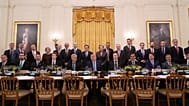 US President Donald Trump speaks in the East Room of the White House during a meeting and luncheon on artificial intelligence (AI), Tuesday Sept. 29, 2026