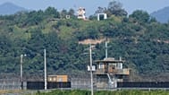 A North Korean military guard post and a South Korean post seen near the border in Paju, 29 September, 2026
