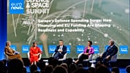 Panelists during the Euronews Defence Summit in Brussels on 30/09/2026