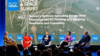 Panelists during the Euronews Defence Summit in Brussels on 30/09/2026