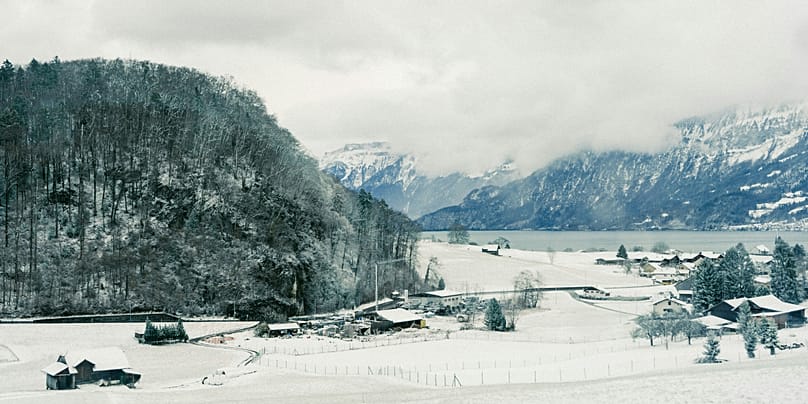 Panorama von Interlaken in der Schweiz