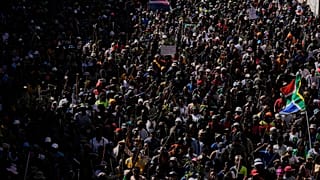 Hundreds of South Africans protest against undocumented immigrants in Durban