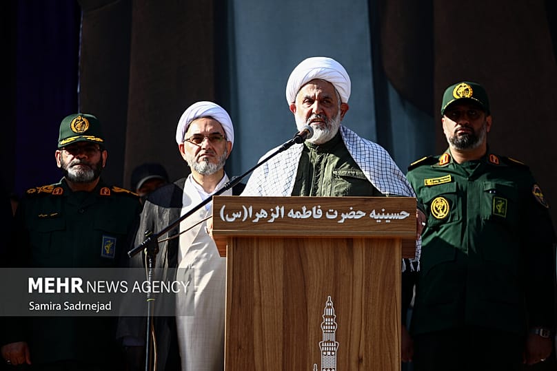 سخنرانی طائب در جمع جانفدایان / عکس مهر سمیرا صدرنژاد 