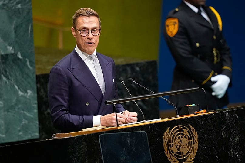 Finland's President Alexander Stubb speaks during the 81st session of the United Nations General Assembly at United Nations headquarters, 22 September, 2026