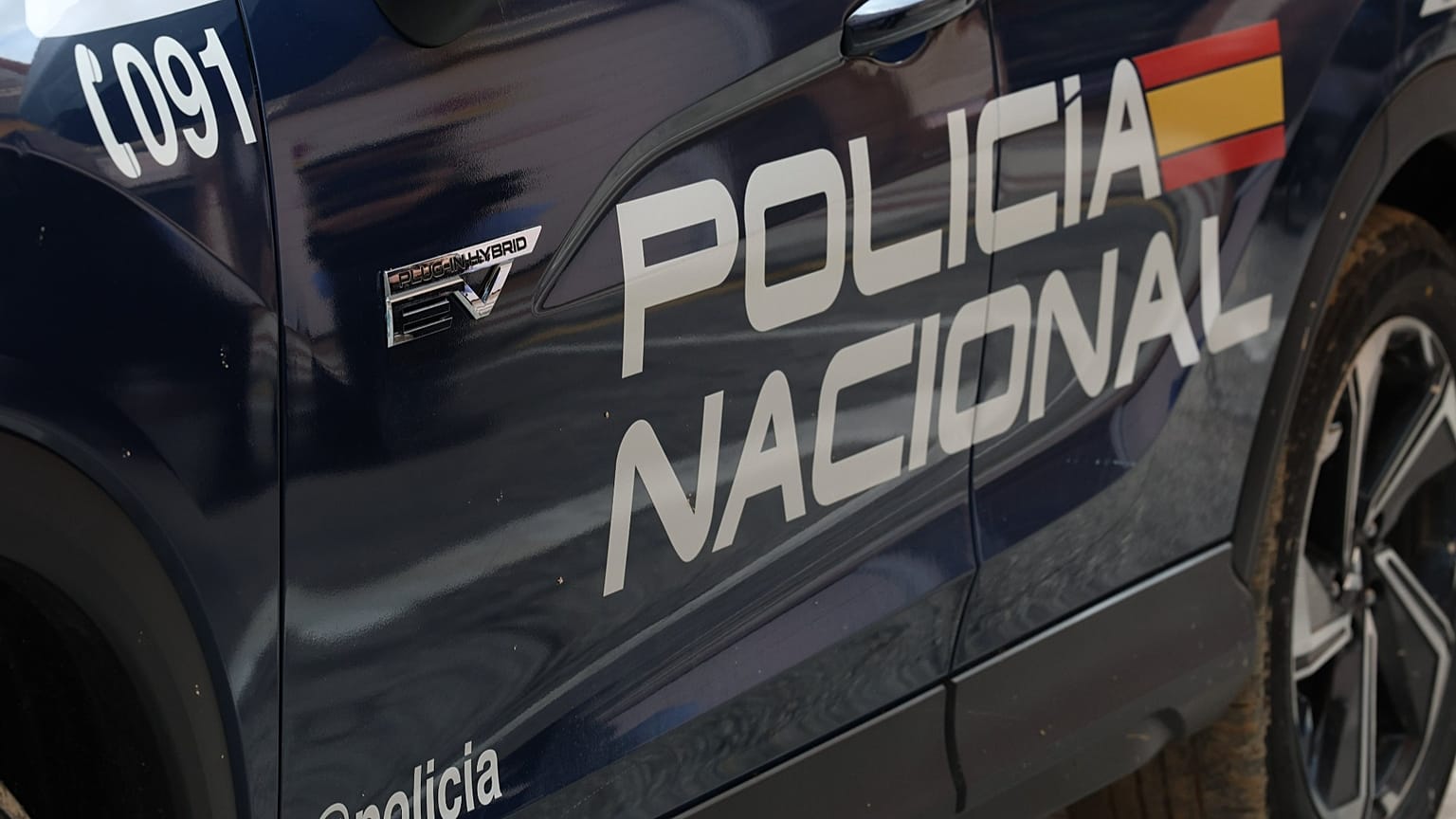 Foto de um carro da polícia.