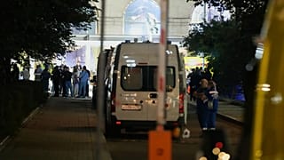 Una ambulancia.