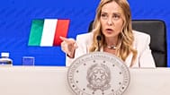 Italy's Prime Minister Giorgia Meloni gestures during the press conference after the Council of Ministers in Rome, Wednesday, Sept. 16, 2026. 