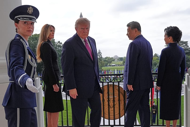 A két elnök feleségeikkel Washingtonban, 2026 szeptember 24-én