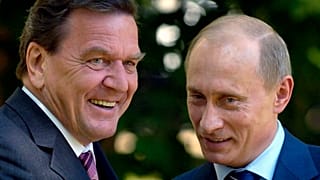 Gerhard Schröder und Wladimir Putin 2005. 