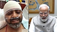لقطة شاشة تظهر رئيس الوزراء الهندي ناريندرا مودي متحدثاً لطيار "فلاي دبي" الكابتن سميت ماتشار، الجمعة 2 أكتوبر 2026. (قناة مودي بيوتيوب عبرAp)