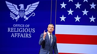 US Secretary of Defence Pete Hegseth gives a State of the Force address at Marine Corps Base Quantico, 30 September, 2026