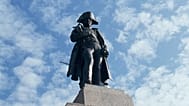 View of a statue of Napoleon in the town of Ajaccio in Corsica, France, 1984 . Corsica is the birthplace of Napoleon Bonaparte 