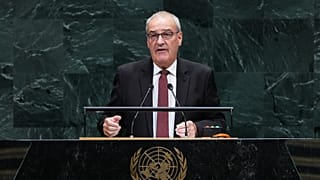 Switzerland's President Guy Parmelin addresses the 81st session of the United Nations General Assembly at UN headquarters, 22 September, 2026