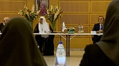 Sheikh Dr Mohammad bin Abdulkarim Al-Issa during a meeting in Brussels, Friday October 2, 2026.