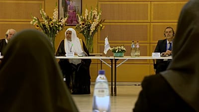 Sheikh Dr Mohammad bin Abdulkarim Al-Issa during a meeting in Brussels, Friday October 2, 2026.