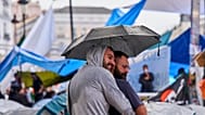 La lluvia se apodera de la península ibérica, imagen de la puerta del sol, 2 de octubre de 2026