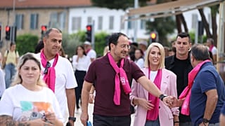Ο Νίκος Χριστοδουλίδης στην 22η Πορεία με τις Ροζ Φιγούρες