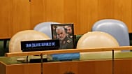 صندلی خالی هیات ایران در مجمع عمومی سازمان ملل در زمان سخنرانی بینامین نتانیاهو، نخست‌وزیر اسرائیل