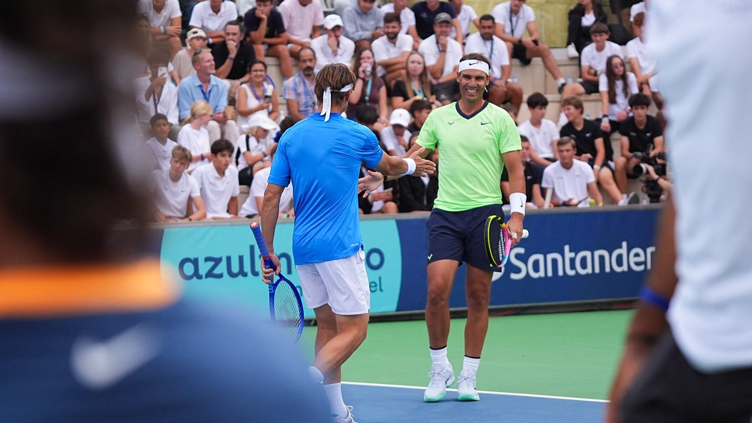 Rafa Nadal y Ferrer en el 10º aniversario de la Rafa Nadal Academy en Manacor, España, 3 de octubre de 2026
