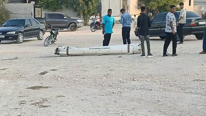 تصویر منتشرشده از جسم ناشناسی که در قشم سقوط کرده است