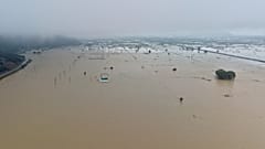 Floods in the Lasithi Plain in Crete
