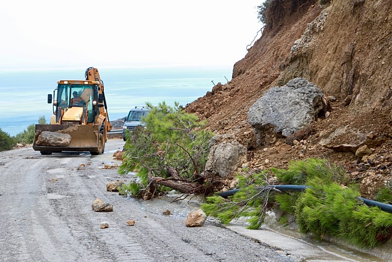 Destrucción en Lerapetra de Creta