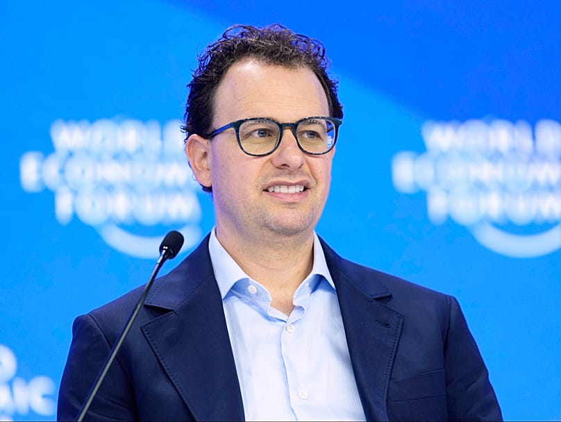 ARCHIVO - Dario Amodei, director ejecutivo y cofundador de Anthropic, asiste a la reunión anual del Foro Económico Mundial en Davos, Suiza, el 23 de enero de 2025.
