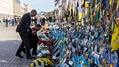 German Chancellor Friedrich Merz and Ukrainian President Volodymyr Zelenskyy in Kyiv, Ukraine, 4 October 2026. 