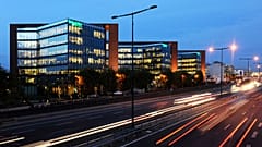 File - Schneider Electric’s headquarters, Le Hive, in Rueil-Malmaison, near Paris, pictured in November 2009.